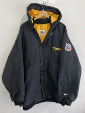 Vintage Starter Pittsburgh Steelers Hooded Jacket nfl xxl picture