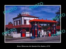 OLD LARGE HISTORIC PHOTO BENA MINNESOTA THE STANDARD GAS STATION c1970 picture