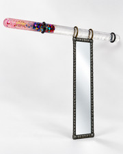 Vintage 1990s Space Tubes Wand Kaleidoscope Mirror Viewer 11.5