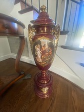 Antique Victoria Austria Garnet Vase picture