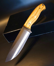 Handmade Hunting Knife 80CrV2 Red Oak G10 Full Tang Skelton SK-023 picture