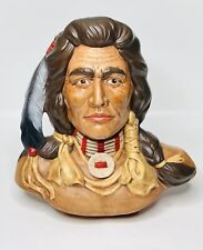 Vintage 1981 PROVINCIAL MOLD NATIVE AMERICAN HEAD BUST INDIAN CHIEF picture