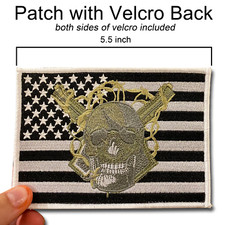 SWAT SRT BORTAC Tactical Police Military Patch American Flag (hook and loop back picture