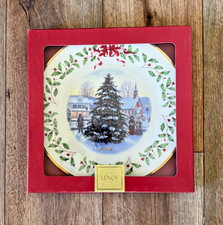 Lenox Annual 2006 16th Series Christmas on Main Street Tree Plate in Box NIB picture