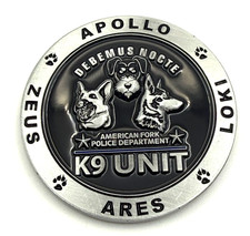 G65 American Fork Police K9 Unit Utah State Challenge Coin picture