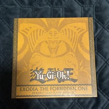 NEW Yu-Gi-Oh Exodia The Forbidden One Limited 24K Gold Plated Ingot Set YuGiOh picture