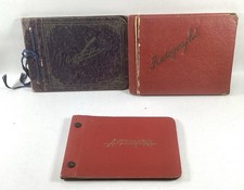 3 Vintage Autograph Memory Books With Entries 1930’s picture