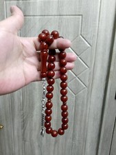 Vintage Ottoman Faturan Rosary 33 سبحه فاتوران الماني خراطة حسين زايد picture