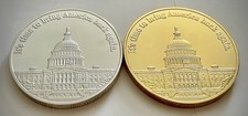 2 Pcs US Election Challenge Coins-US Capitol-Party Favors-Vote-Voters picture