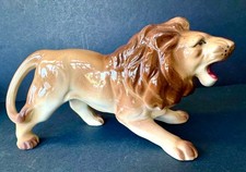 Vintage porcelain lion figurine 6” picture
