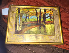 Glassarts Rustic Beauty Ashlawn Farm Advertising Thermometer Sign Brown Gold picture