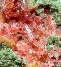 385 Gm Natural Red Clinozoisite Crystals Bunch On Matrix @Afghanistan picture