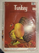 New Old Stock 1979 Thanksgiving Centerpiece Beistle Madras Art Tissue Honeycomb picture