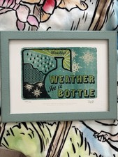 Framed Harry Potter MinaLima Weasley Weather In A Bottle Print Limited Edition picture