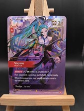 Vayne Hunter 223/221 Riftbound SpiritForged Overnumber Champion Unit picture