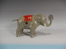 Vintage Metal (Aluminum) Elephant Bank Figure with Movable Trunk picture