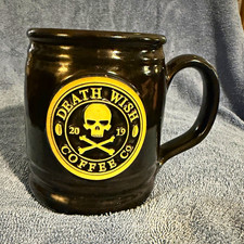 Death Wish Coffee Co. Black Ceramic Mug 2019 Skull Logo Coffee & Tea picture