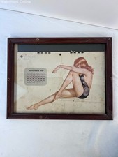Vintage Original 1940s Esquire Calendar Vargas Pinup September 1947 Framed picture