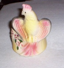 Vintage  American Bisque Pottery Cockatoo Parrot Bird Planter picture