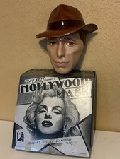 Vintage 1991 Humphrey Bogart Clay Art Ceramic Hollywood Mask In Original Box picture