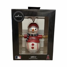 Hallmark Los Angeles Angels of Anaheim MLB Baseball Snowman Christmas Ornament picture