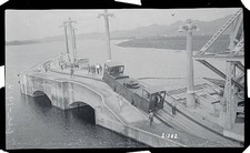 The electric mules at work at Gatun Locks Panama Canal 1914 Historic Old Photo picture