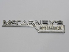 VTG McCarney's Ford Bismarck North Dakota Metal Dealership Badge Emblem Tag ND picture