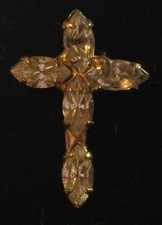 an antique Georgian-style cross picture
