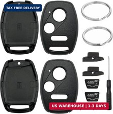 2 Pack Key Fob Shell Case Replacement for Honda Civic LX Accord Crosstour Coupe picture