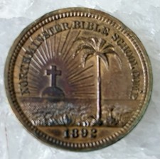 1892 Northminster Bible School Medal Missionary Army The Presbyterian Church picture