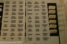 Federal Signal SW300 Switchbox Label Code3 Shome able2 fed sig switchbox labels picture