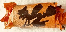 Rare vintage Halloween Crepe Paper Party Favor Witch Cat with prizes no candy picture