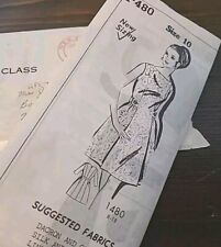 Vtg Parade Pauline 1480 Mail-Order Sewing Pattern Aline Summer Shift Dress B32.5 picture