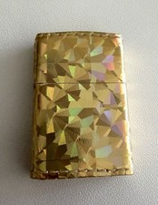 Vintage 2008 Unique Prism Leather Wrapped Zippo Lighter picture