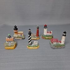 Lot Of 6 Miniature Lighthouse Decorative Figures 2