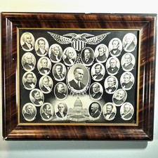 1925 E.G. Renesch All Our Presidents Calvin Coolidge Antique Presidential Print picture