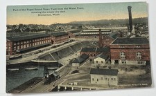 Early Vintage Postcard~Bremerton WA~Part of Puget Sound Navy Yrd from Waterfront picture