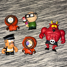 Kidrobot South Park Lot – Satan Chase, Dead Kenny, Big Gay Al, Garrison, Kenny picture