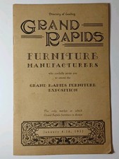 1930s Art Deco Furniture 1932 Grand Rapids Michigan Furniture Exposition Program picture
