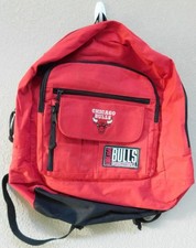 VTG 90's Chicago Bulls NBA Pro Game Works Backpack Jordan Rodman Pippen Rare . picture