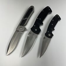 Lot of 3 CRKT Folding Knives, Kasper 6772, Kasper 6773, M18-04, no Cr picture