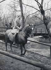 Eleanor Roosevelt Riding Horse 1933 Photo First Lady on Bridle Path. Mrs. Fran picture