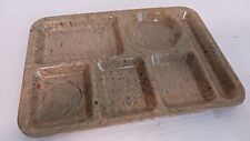 Vintage MCM Texas Ware 146 Melmac Speckled Confetti Lunch Cafeteria Tray - Green picture
