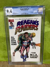 Reagan's Raiders #3 Cgc 9.4 Graded Comic Solson 1987 LAST  Ronald Reagan Rambo picture