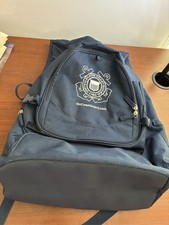 United States Coast Guard Backpack Navy Blue USCG Logo Travel Bag picture
