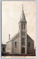 St. Joseph's Catholic Church Plain City Ohio Postcard picture