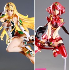 2/set Anime figma Xenoblade Chronicles 2 Mythra&Pyra PVC Action Figure New NoBox picture
