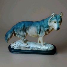 Impressive Vintage Wolf Sculpture Figurine New With Tag picture