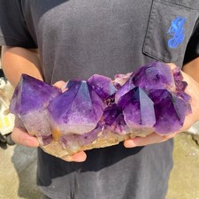 6lb Large Natural Amethyst geode quartz cluster crystal specimen Healing picture