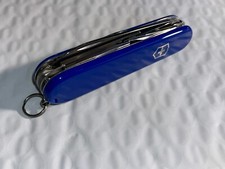New Victorinox Swiss Army 91mm Knife SUPER TINKER Cobalt Blue 1.4703.2 picture